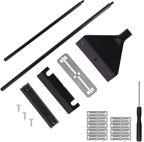 Chanumetal Kit de limpieza para peceras, limpiador de peceras de aleación de aluminio, raspador de vidrio con 10 cuchillas de repuesto, kit de limpieza de gafas de acuario, raspador de algas
