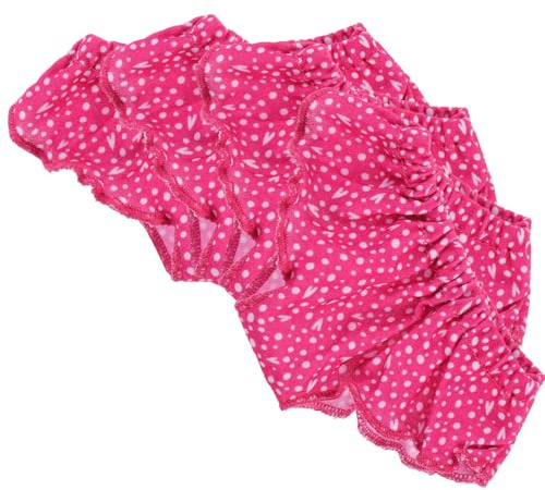 Uonlytech Lot de 4 Culottes de Poupée à Pois pour Poupée 18 Pouces sous-Vêtements Miniatures Colorés en Tissu Doux Léger Accessoires de Costume pour Jeux de Rôle et Vêtements