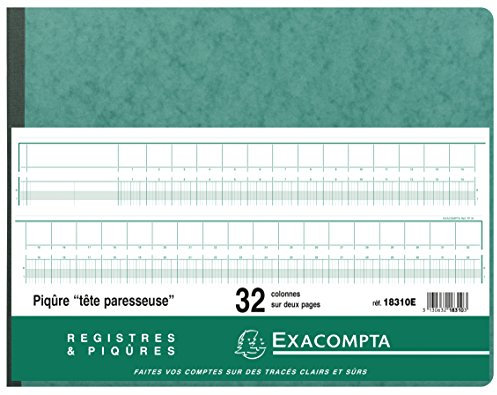 EXACOMPTA 18310E Spaltenbuch, 32 Spalten auf 2 Seiten,35ZeilenVE1