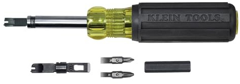 Klein VDV001-081 8-in-1 Punch Down Screwdriver Multi-Tool, Multi-Colour