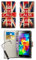 London Gadget Store Pattern Modern Print Design Wallet Flip Case Cover with Integrated Stand & Retractable Stylus Pen for Samsung Galaxy Note 3 N9000 N9005 - Keep Calm Vintage Union Jack