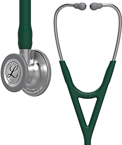 3M Littmann Cardiology IV Diagnostic Stethoscope, 6155, More Than 2X as Loud, Weighs Less, Stainless Steel Chestpiece, 27 Hunter Green Tube