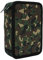 Goldkids Federtasche XXL 3 Fächer Federmappe Federmäppchen 23-teilig gefüllte Schüleretui 3-stöckig 19 x 13 x 7 cm inkl. Hausaufgabenheft Moro Military