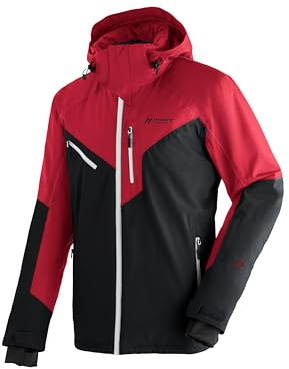 Maier Sports Pajares, Warme Herren Skijacke, Wasserdichte Winterjacke mit 2-Wege-Stretch, mTEX Wetterschutz und mTHERM für hohen Wärmerückhalt, PFC-frei, Schwarz, 48