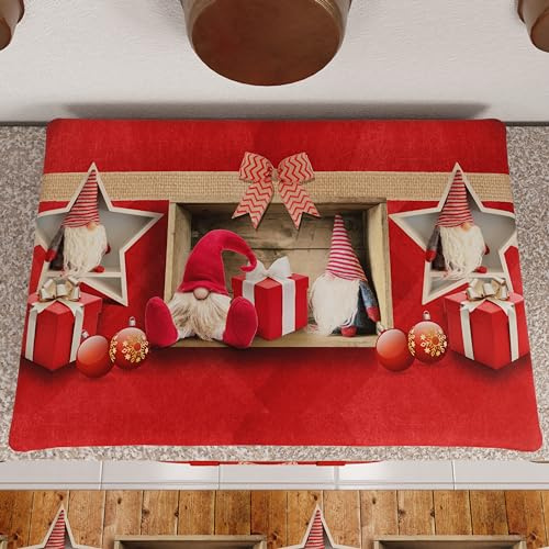 PETTI Artigiani Italiani - Julspisskydd för kök, matlagningsskydd, 50 x 70 cm, Elf-brännare skydd, 100 % Made in Itay