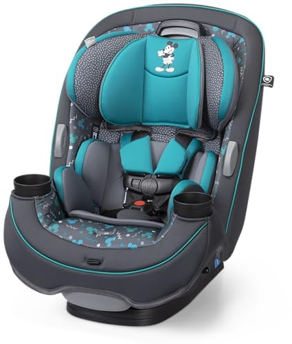 Disney Grow and Go Convertible Car Seat, Rear Facing 5-40 pounds, Forward Facing 30-65 pounds, Booster 40-100 lbs, Convert from Infant to Toddler, Mickey Sprinkle