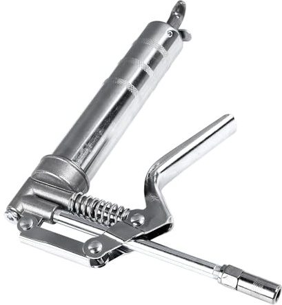 Pistola Engrasadora Manual, Pistola Engrasadora Lubricante de Metal Cromado, Capacidad de 120 CC, Ahorro de Mano de Obra, Alta Eficiencia para Equipos Mecánicos