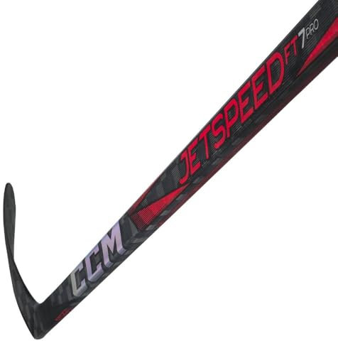 CCM JETSPEED FT7 Pro Komposit Eishockeyschläger, Junior (Flex 50, Biegung: 28, Rechts)