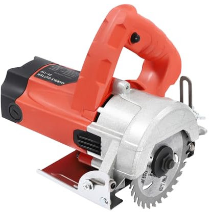 Electric Circular Saw 1580w Steel Stone Wood Cutting Machine Cutter Concrete Dry Tile Purpose with Saw Blade, Blade Adjustable Depth 0-34mm Cut Tiles Marble Granite for Cut Tiles Marble Granite