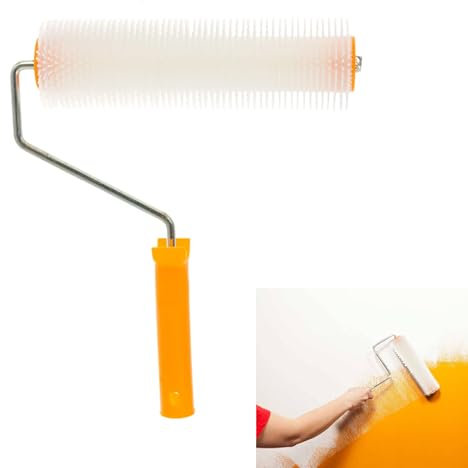 Rouleau à pointes de 230 mm, rouleau d'aération de sol, outil de nivellement automatique, rouleau à pointes auto-nivelant pour sol