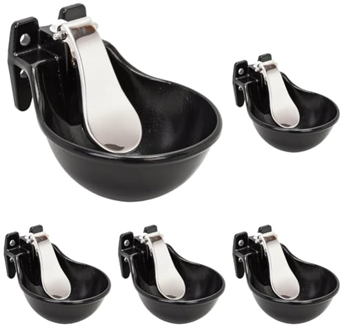 Excellent Suministros para El Caballo Metall De Agua De Agua con Cuchara (Paquete de 5)