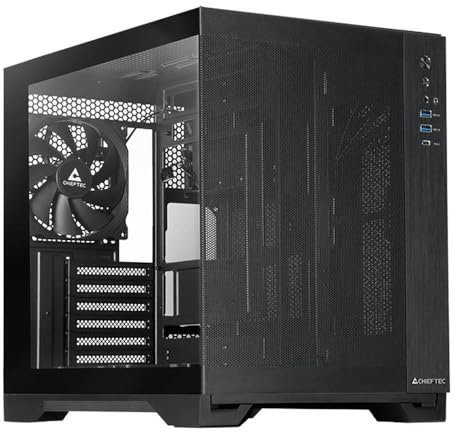 Chieftec GEH Visio Air GM-30B-M-OP svart härdat glas