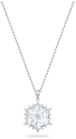 Swarovski Colgante Magic, Copo de nieve, Blanco, Baño de rodio