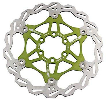 Snail Bike Scheibenbremse Rotor schwimmend MTB Rotoren Fahrrad 160 mm, grün