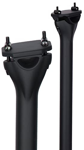 QIKU Vélo Tige de Selle Fibre de Carbone Tube de Selle pour vélo de Route VTT 27,2/31.6 mm (27.2×350mm, 3KMatt)