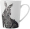 Maxwell & Williams DX0539 Kaffee-Tasse hoch Kangaroo 460 ml – Porzellan – mit Schwarz-weiß Tier-Motiv, in Geschenkbox