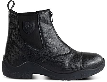 HORZE Damen Winter Reitstieflette Idaho, Winterreitschuhe gefüttert, Schwarz, 38