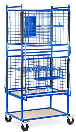 MSW MSW-RPS-500 bilverkstadsvagn för karossdelar 60 x 90 x 202 cm 220 kg verkstadsvagn bil reservdelsvagn