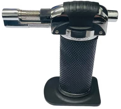 Safety Lock Blow Torch with Stand, Micro Blow Torch Lighter, Kitchen Blowtorch, Gas Not Included