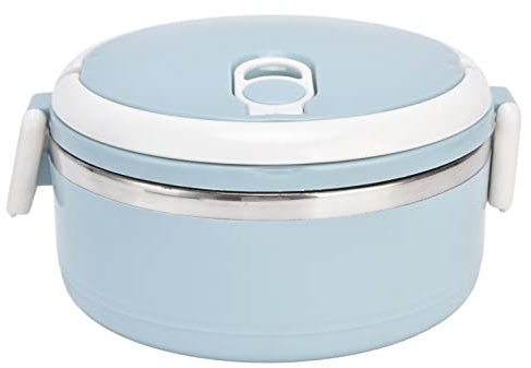 Thermos per cibi caldi, portapranzo, scatola termica impilabile per alimenti caldi, contenitore isolante per alimenti caldi, in acciaio inox 304, contenitori per alimenti sigillati(blu)