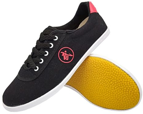 ForceRoute Tai Chi Kung Fu Shoes,Shaolin Shoes,Trainer Wing Chun Shoes,Taekwondo Karate Training Shoes,canvas,Unisex,Men Women,Non-Slip,Light,Breathable,for Qi Gong,Ground Indoor And Outdoor