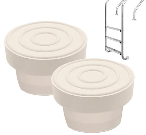 Embouts en caoutchouc pour échelle de piscine | et échelles de piscine souples de 4,8 cm pour piscines creusées | Pare-chocs en caoutchouc pour protéger votre échelle de piscine pour piscine creusée