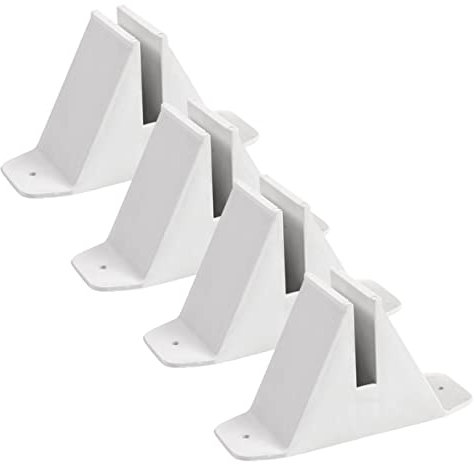 Alipis 4pezzi Supporto per Recinzione da Giardino Basi in Plastica Antiscivolo per Recinzioni Accessori per Bordatura e Protezione Esterna Terrazzo