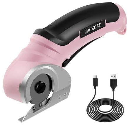 Electric Cordless Scissor Cutter Portable Cardboard Cutter Tool Rechargeable Cardboard Box Cutter Multipurpose Fabric Scissor with Safety Lock Switch for Cutting Cardboard, Fabric, Leather, Carpet