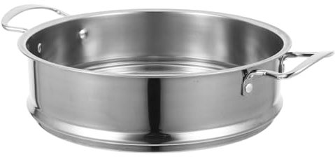 UTHCLO piroscafo in acciaio inossidabile inserto per cottura a vapore cous cous a vapore vaporiere per cucinare cesto di verdure vaporera per verdure pentola a vapore per cucinare Silver