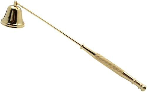 SelHeng Gold Metal Candle Snuffer Wick Snuffer with Long Handle Candlesnuffers Candle Sleeves Accessories
