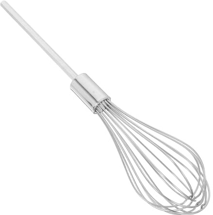 LOORGVEL Batidor para Taladro de 32 Cm en Acero Inoxidable 304, Accesorio Mezclador para Harina y Repostería, Batidor de Huevos Manual Resistente para Cocina Profesional y Reutilizable
