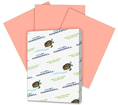 Hammermill färgat papper, 20 pund laxskrivarpapper, 8,5 x 11-1 papper (500 ark) - Tillverkad i USA, pastellpapper, 103119R