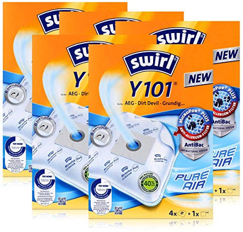 5 Pakete Swirl Staubsaugerbeutel Y101 / Y 101 MicroPor Plus Airspace für AFK, Boman und andere