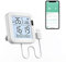 eMylo WiFi Thermometer Hygrometer Innen, Tuya Raumthermometer wlan Temperatursensor mit Smart App, LCD Bildschirm Digitales Thermo-Hygrometer für Raumtemperatur, Keller, Babyzimmer (8cm*8cm)