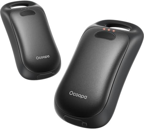 OCOOPA UT4 Urban Magnetic Hand Warmers Rechargeable 2 Pack, IP45 Waterproof, Up to 9Hrs, 3000mAhX2, UL Certified, Electric Hand Heater for Outdoors, Hiking, Hunting Gear, Tech Gifts for Men Women