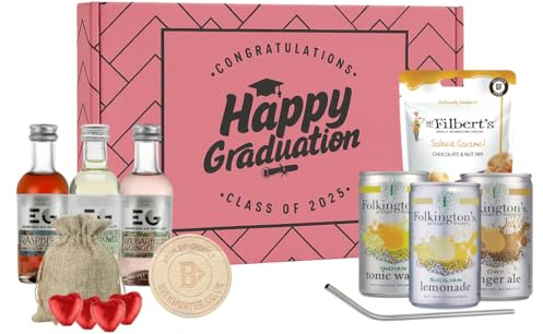 Edinburgh Gin Gift Set Graduation Gifts For Her (3 x 5cl - 20% ABV Bottles)
