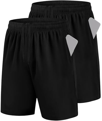 Uniexcosm Pantalones Cortos Hombre Deporte para con Bolsillo PantalóN Corto de Running Shorts,Ligeros, para Uso Diario Tenis Fitness Atletismo Entrenamiento Calzonas Deporte Hombre