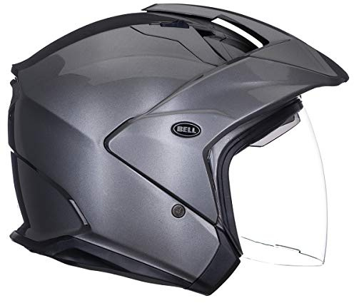 Bell Mag-9 Open Face Motorcycle Helmet (Solid Gloss Titanium, Large)