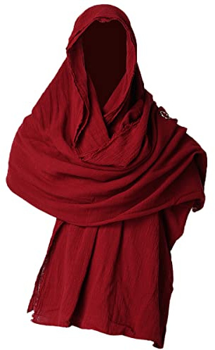 GRACEART Inviare Apocalittico Scialle Sciamano cappuccio Con Spilla perno (Rosso)