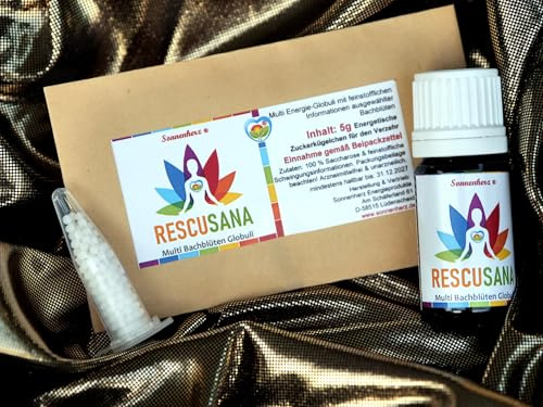 5 Akut-Bachblüten + Sonnenkraft Erste Hilfe bei KRISEN, SORGEN & SEELE Premium-Globuli - 11g im Vorteils-Pack! Verfeinerte Rezeptur nach Dr. Edward Bach