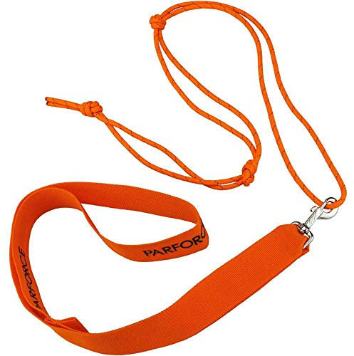 K&S Wildkameras Wildbergehilfe 2-teilig mit Spezialseil Bergegurt Bergehilfe Ziehgurt für Wild Zuglast bis 180kg Signal-Orange (Orange, 2-teilig)