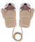 YSXY Süße Fäustlinge Baby Kleinkind Gestrickte Handschuhe für 1,2,3 Jahre Jungen Mädchen Winter Warme Strickhandschuhe mit schnur Fleece-Innenfutter (Beige-Fuchs)