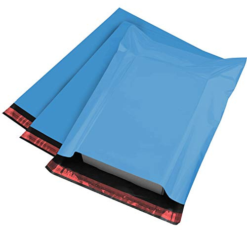 Strong Large Grey Mailing Postal Postage Bags 12 x 16 Packaging Mailers, iSOUL [Use in Parcel, Delivery, Shipping, Mail, Package] [Plastic Envelopes] Blue 100 Pack