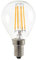 Velamp lampadina LED a filamento - Forma a sfera (P45) - Attacco a vite piccolo (E14) - Potenza 6W Equivalenti 60W - Luminosità 806ln - Temperatura colore 2700K (luce calda)