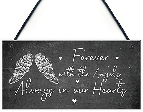 Always In Our Hearts Memorial Garden Plaque Shed Mum Nan Dad Memorial Gift