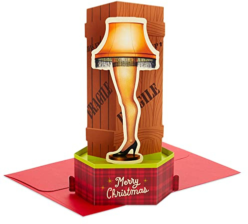 Hallmark Paper Wonder A Christmas Story Pop Up Card (Leg Lamp)