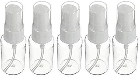 Agona 5 PièCes Beauté en Plastique Transparent Parfum Vaporisateur Vide Bouteille Petite Bouteille de Voyage avec Vaporisateur Fin 20 Ml