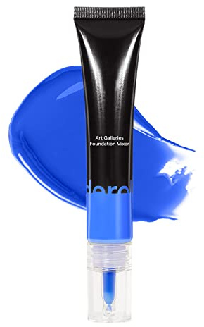 Erinde Liquid Foundation Mixing Pigment, Color Corrector, Sweat-Proof Long Lasting Silky-Smooth, Lightweight and Easy to Blend with Foundation, Blue