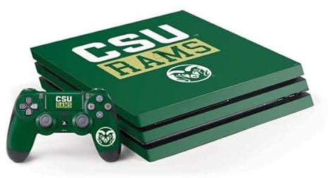 Skinit Decal Gaming Skin Compatible with PS4 Pro Console and Controller Bundle - Officially Licensed College CSU Rams Design