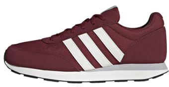 adidas Hombre Run 60s 3.0 Shoes, Shadow Red / Core White / Grey Two, 40 2/3 EU